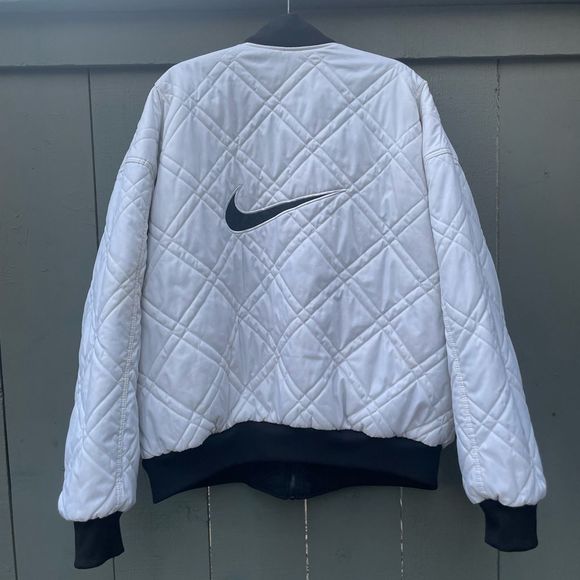 Vintage 90’s big Swoosh Quilted Reversible Jacket - Picture 12 of 16